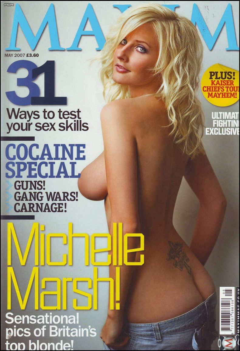 Michelle Marsh в майском номере Maxim (8 Фото)