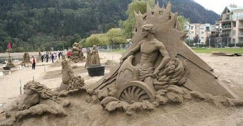 Скульптуры из песка (55 Фото)