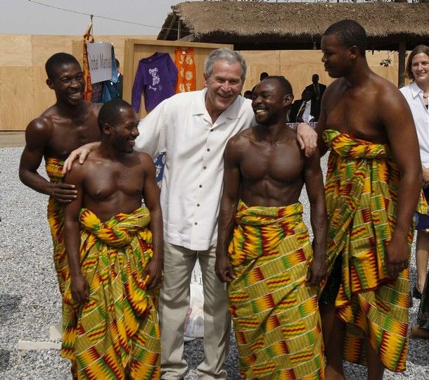 Поездка Буша по Африке (19 Фото)