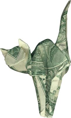 Оригами из денег (8 Фото)