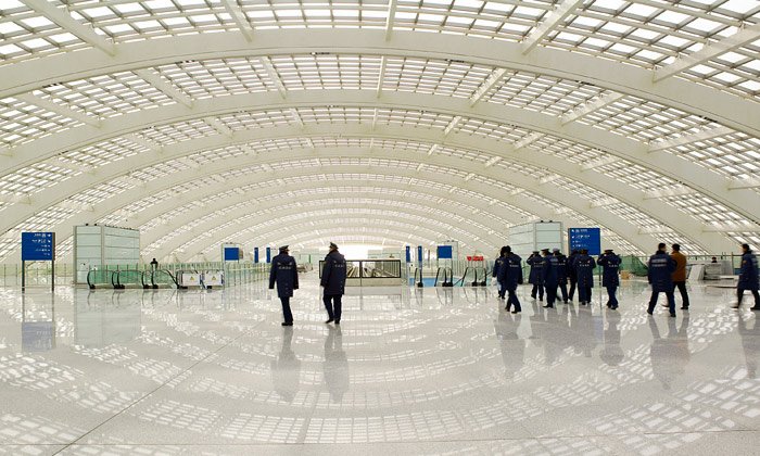 Новый терминал пекинского аэропорта (7 Фото)
