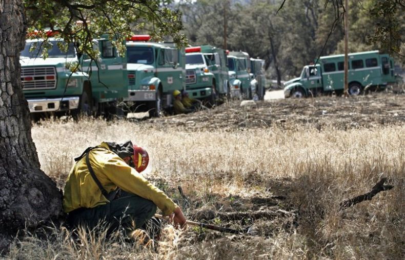Лесные пожары в Калифорнии (16 Фото)