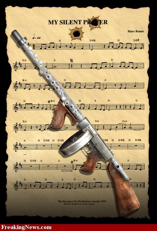 Фотожаба - оружие и музыкальные инструменты (40 Фото)