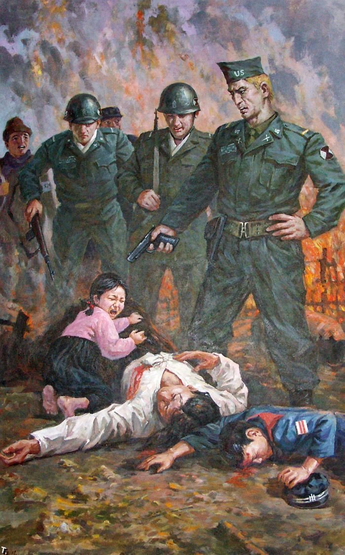 Анти-американская пропаганда из Северной Кореи (13 фото)