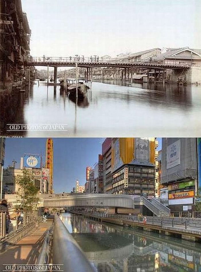 Япония тогда и сейчас (12 фото)