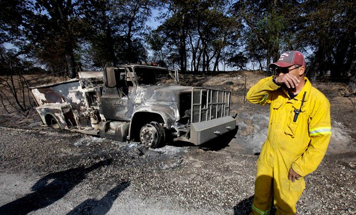 Лесные пожары в Техасе (28 Фото)
