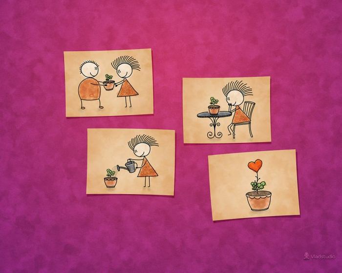 Романтика и картинки о любви (25 Картинок)