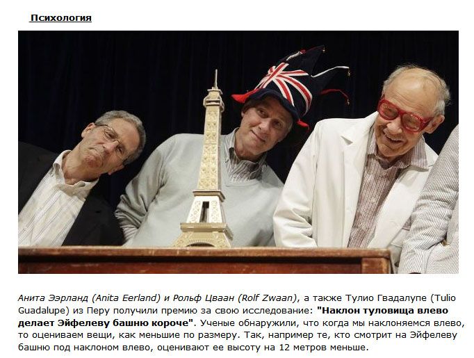 Забавные открытия 2012 года на церемонии "Шнобелевская премия" (10 фото)
