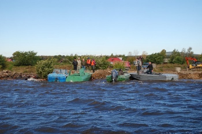 Борьба МЧС с наводнением на Амуре - фото 18