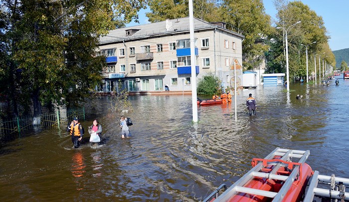 Борьба МЧС с наводнением на Амуре - фото 23