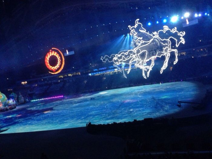 Генеральная репетиция церемонии открытия Олимпиады 2014 в Сочи (6 фото + видео)