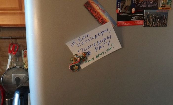 Фотоподборка сообщений на холодильниках (24 фото)