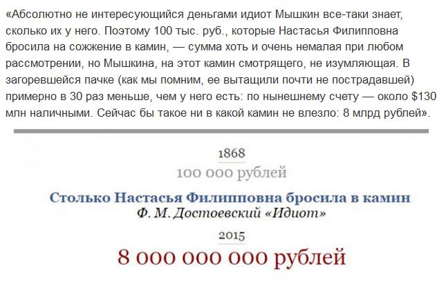 Денежные суммы из произведений российских классиков в переводе на современные рубли (11 скриншотов)