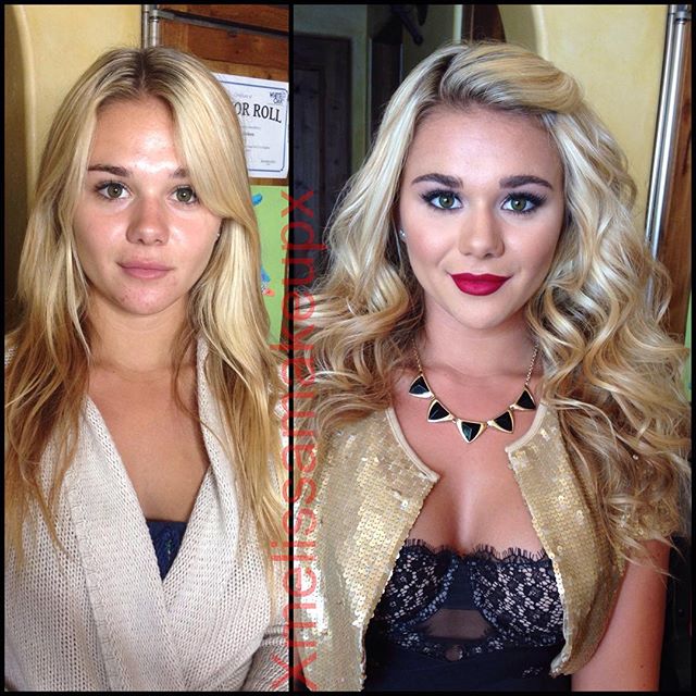 Модели журнала Playboy до и после макияжа (18 фото)