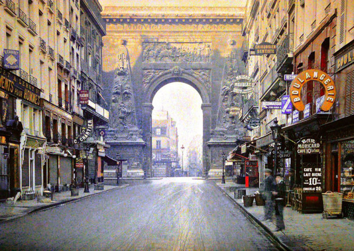 Редкие цветные снимки Парижа 100-летней давности (55 фото)