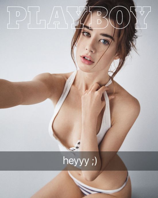 Обложка первой неэротической версии Playboy посвящена селфи и Snapchat (11 фото)