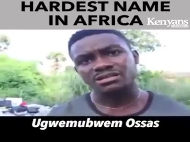 У этого парня самое сложное имя в Африке