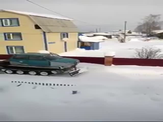 Самодельная снегоуборочная машина