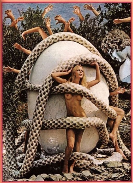 Фотосессия Помпео Позара и Сальвадора Дали для журнала Playboy, 1973 год (7 фото)