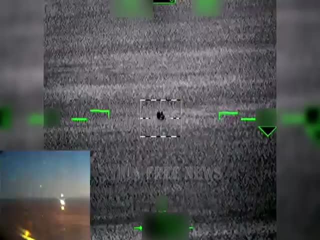 Вертолет Ка-52 «Аллигатор» уничтожает технику ИГИЛ