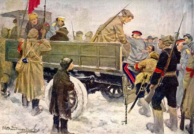 Октябрьская революция в зарисовках Ивана Владимирова (20 рисунков)