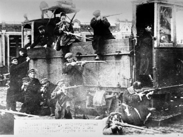 Революционная Москва в октябре - ноябре 1917 года (12 фото)