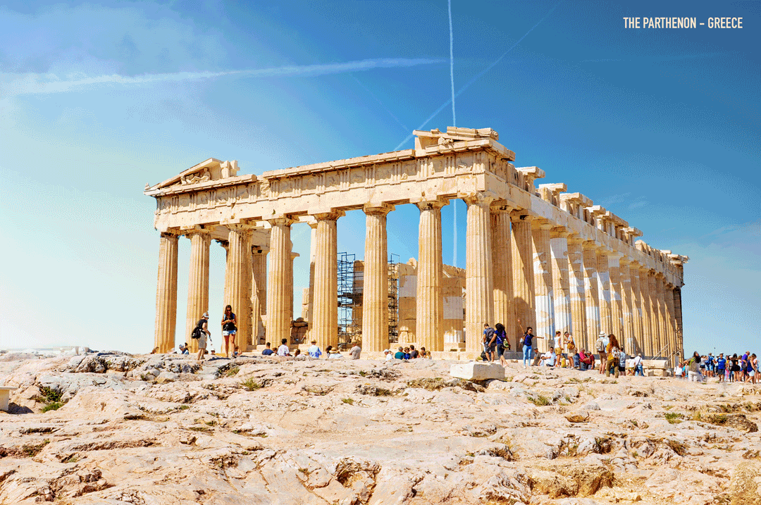Как выглядели известные памятники древней архитектуры (7 гифок)