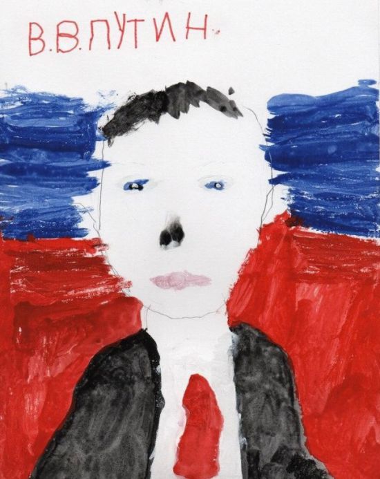 Каким видят Путина российские дети (27 фото)