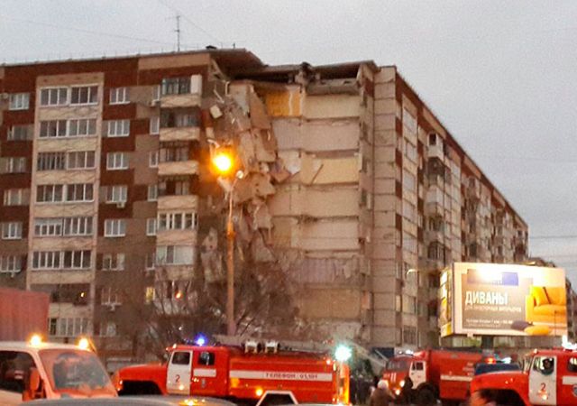В Ижевске рухнул подъезд жилого дома