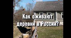 Деревни в России, которые оживают