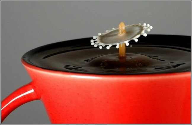 Брызги кофе. Макро (24 Фото)