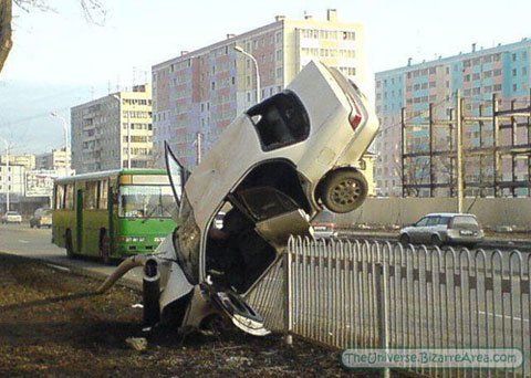 Необычные аварии (55 Фото)