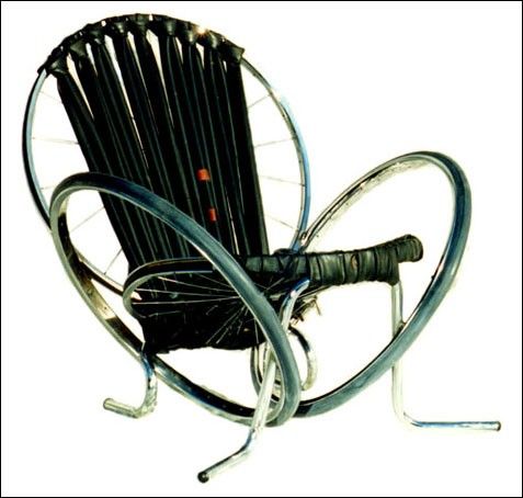 Столы и стулья из колес (49 Фото)