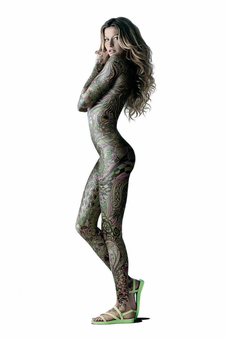 голая девушка с раскрашенным телом (99) фото