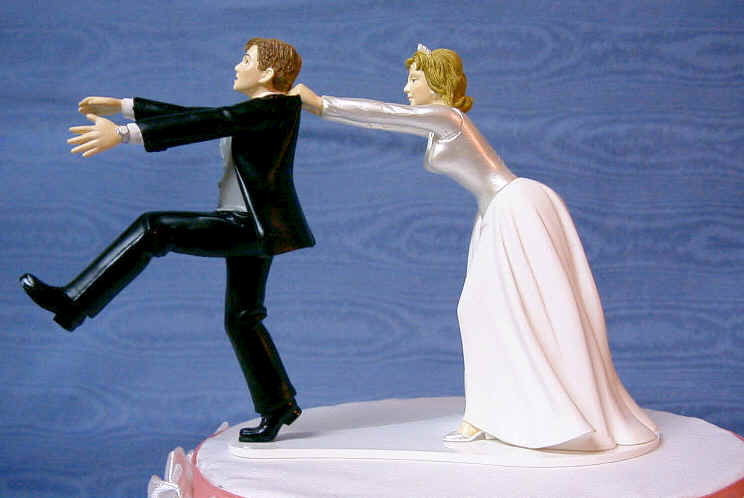 Прикольные украшения свадебных тортов (10 Фото)