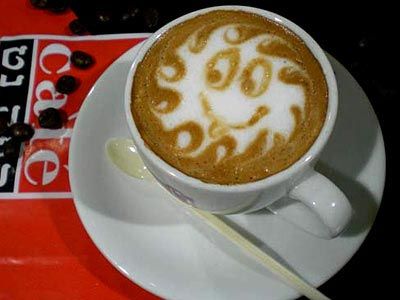 Рисунки на кофе (15 Фото)