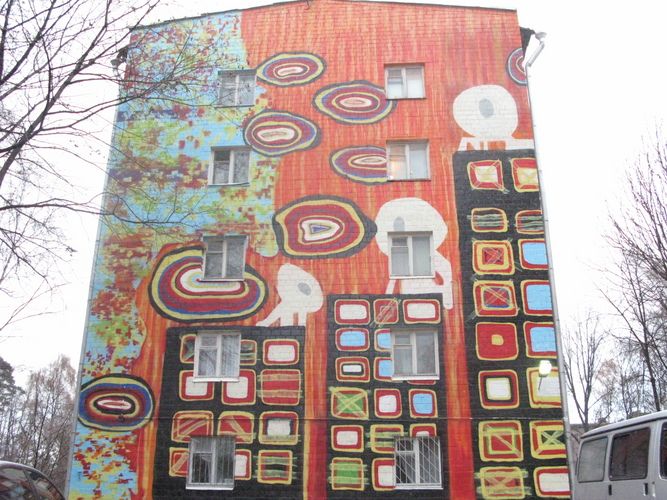 Граффити на московских хрущевках (21 Фото)