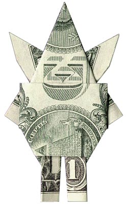Оригами из денег (8 Фото)