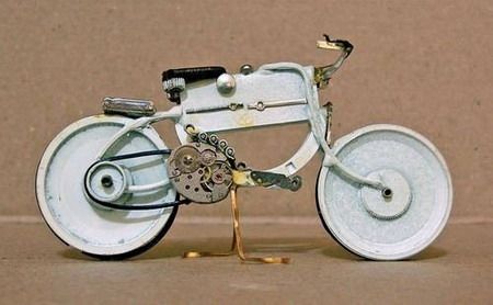 Мотоциклы из старых запчастей часов (13 Фото)