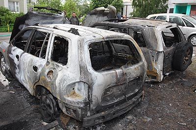 Пироман из Бутово. Поджоги продолжаются (14 Фото)