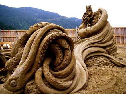 Классные песочные статуи (29 Фото)