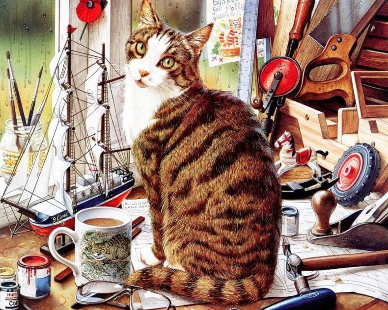Клевые рисунки котов (12 Фото)