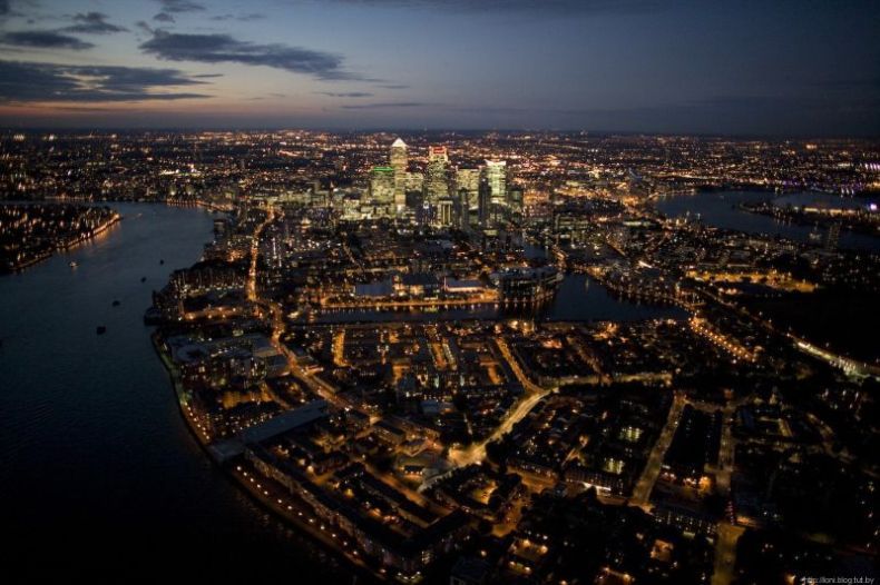 Лондон с высоты птичьего полета (16 Фото)