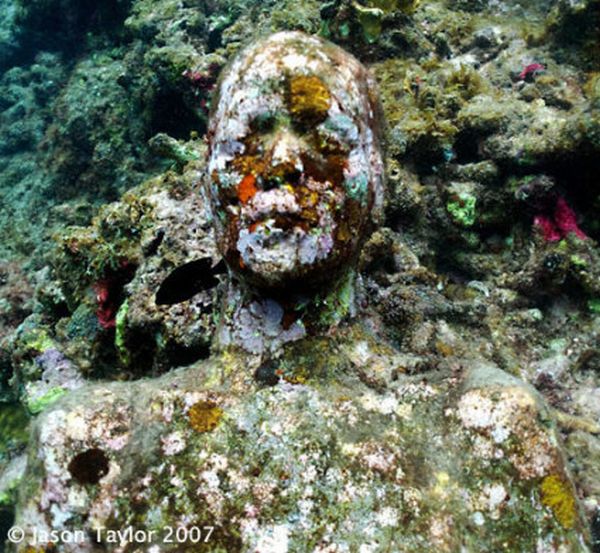 Подводные статуи (10 Фото)