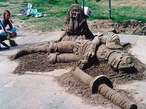 Скульптуры из песка (14 Фото)