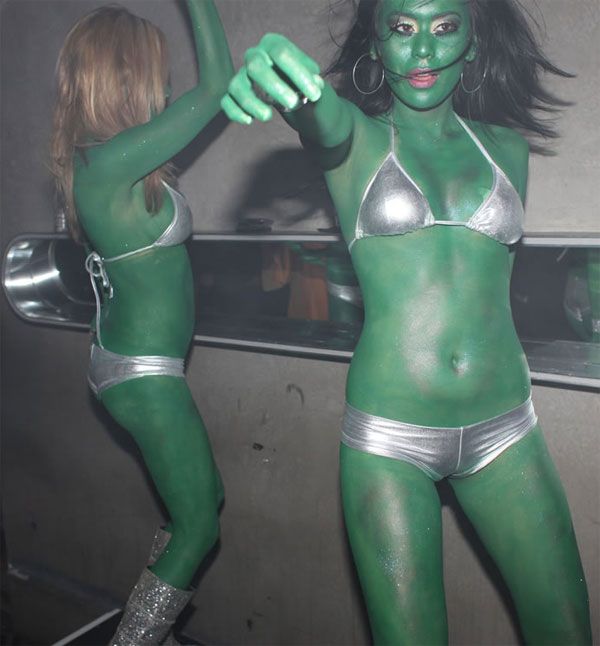 Зеленые девушки (7 Фото)