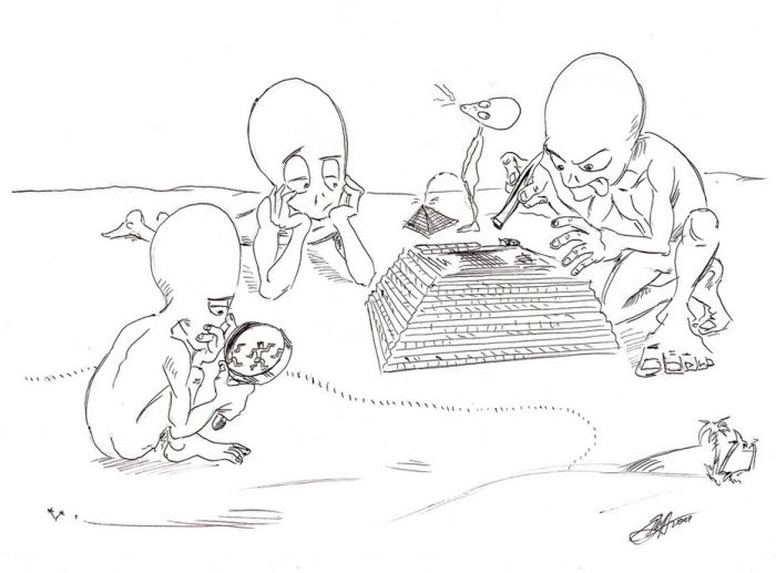 Смешные рисунки Кирилла Нагорного про инопланетян (10 Фото)