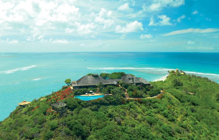 Роскошный райский отель на острове Ричарда Брэнсона (17 Фото)