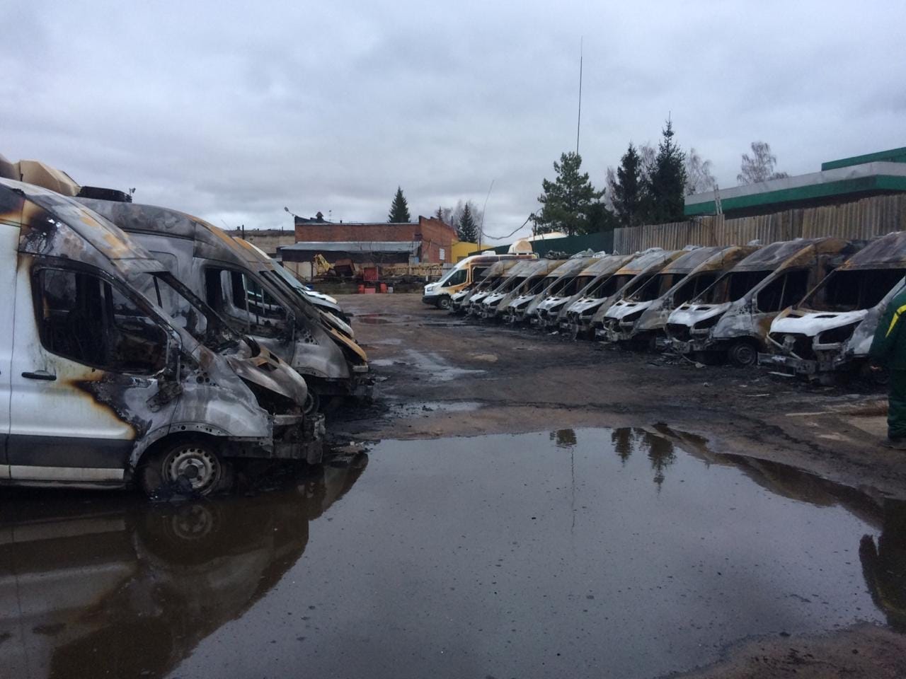 В Раменском сгорело 13 передвижных комплексов видеофиксации